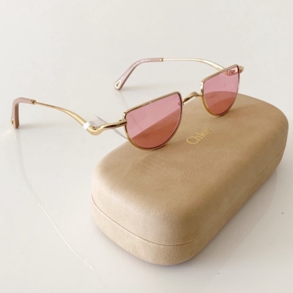 Chloe Pink Tinted Glasses - Picture 5 of 9